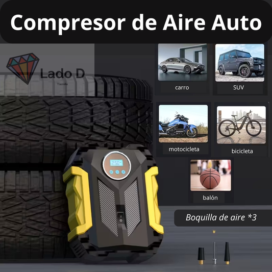 COMPRESOR DE AIRE AUTO (PORTATIL)