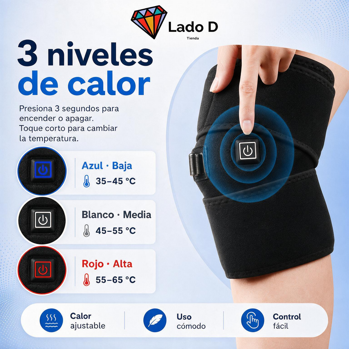 Rodillera Termica - Terapia de calor Regulable